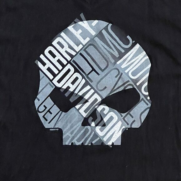 2019 Barnett El Paso TX Harley Davidson Skull V-Neck Sleeveless Tank Top - Large - Picture 2 of 6